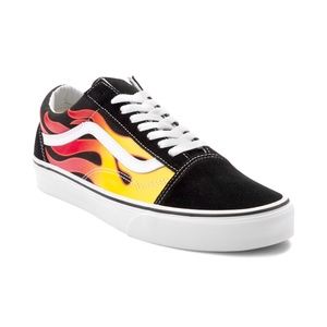 Old Skool Vans ( Fire Flames )